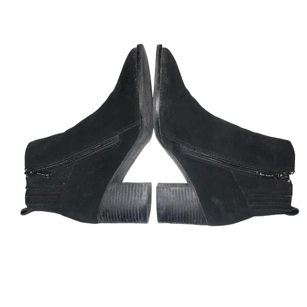Blondo Sabina Black Suede Leather Waterproof Ankle‎ Booties Boots Size 10 Women - Picture 7 of 12